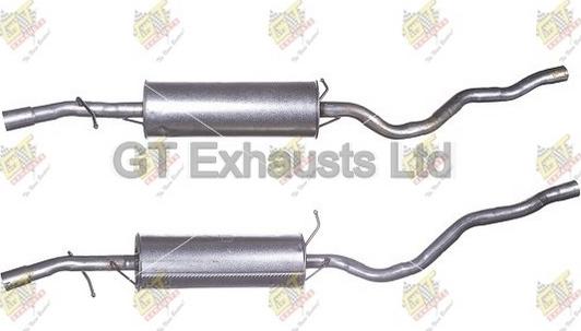 GT Exhausts GFE715 - Средний глушитель выхлопных газов autodnr.net