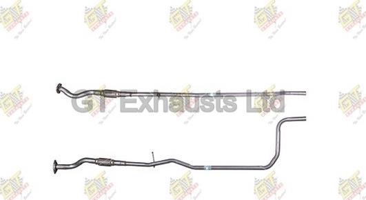 GT Exhausts GFE782 - Середній глушник вихлопних газів autocars.com.ua