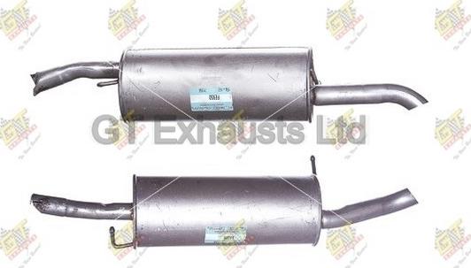 GT Exhausts GFE881 - Глушник вихлопних газів кінцевий autocars.com.ua