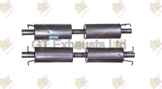 GT Exhausts GFE888 - Середній глушник вихлопних газів autocars.com.ua