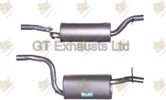 GT Exhausts GFE917 - Середній глушник вихлопних газів autocars.com.ua