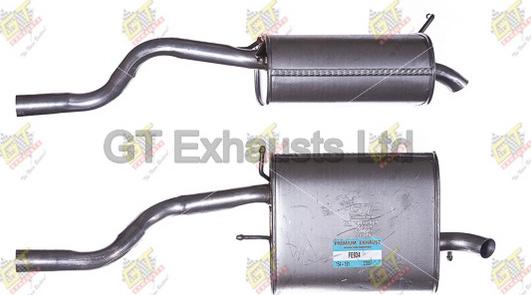 GT Exhausts GFE934 - Глушник вихлопних газів кінцевий autocars.com.ua