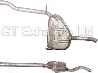 GT Exhausts GFT273 - Середній глушник вихлопних газів autocars.com.ua