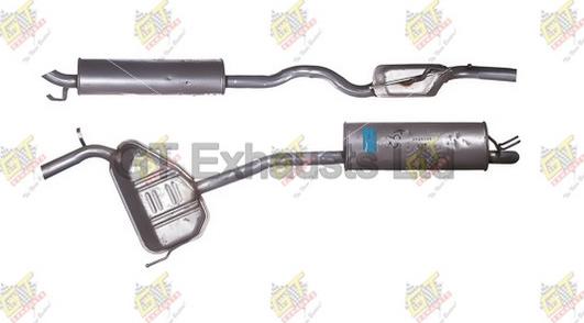 GT Exhausts GFT548 - Глушник вихлопних газів кінцевий autocars.com.ua