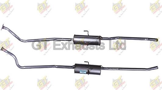 GT Exhausts GFT560 - Середній глушник вихлопних газів autocars.com.ua