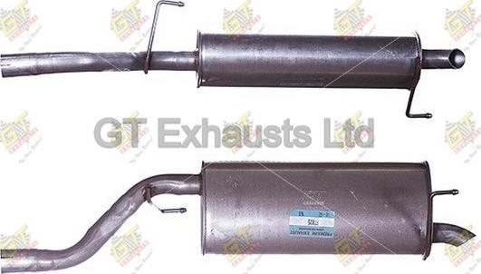 GT Exhausts GFT825 - Глушник вихлопних газів кінцевий autocars.com.ua