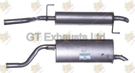 GT Exhausts GFT831 - Глушник вихлопних газів кінцевий autocars.com.ua