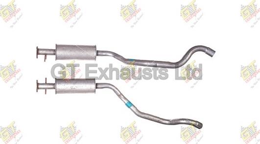 GT Exhausts GGM107 - Середній глушник вихлопних газів autocars.com.ua