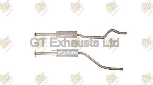 GT Exhausts GGM122 - Середній глушник вихлопних газів autocars.com.ua