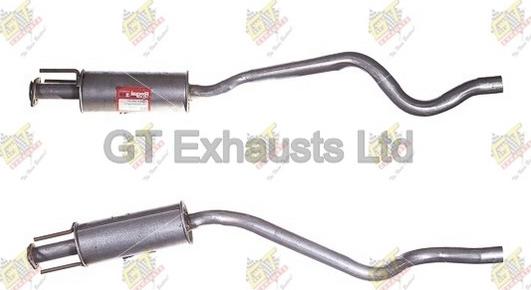 GT Exhausts GGM143 - Середній глушник вихлопних газів autocars.com.ua