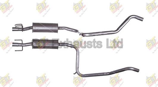 GT Exhausts GGM152 - Середній глушник вихлопних газів autocars.com.ua