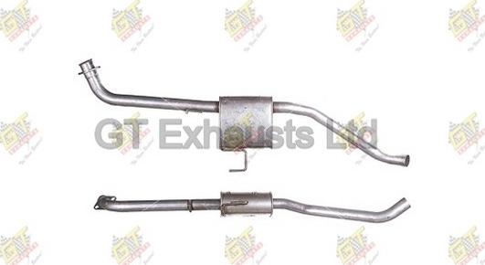 GT Exhausts GGM181 - Середній глушник вихлопних газів autocars.com.ua