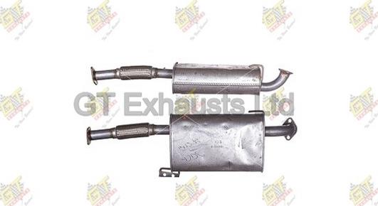 GT Exhausts GGM274 - Середній глушник вихлопних газів autocars.com.ua