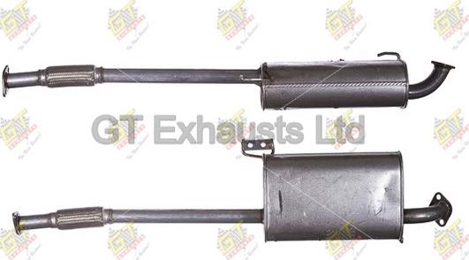 GT Exhausts GGM275 - Середній глушник вихлопних газів autocars.com.ua