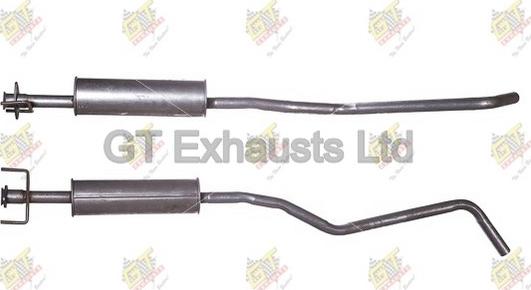 GT Exhausts GGM276 - Середній глушник вихлопних газів autocars.com.ua