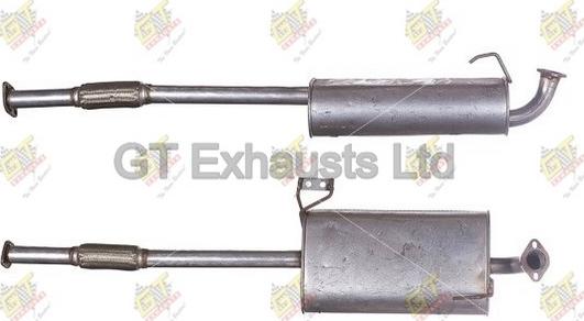 GT Exhausts GGM303 - Середній глушник вихлопних газів autocars.com.ua