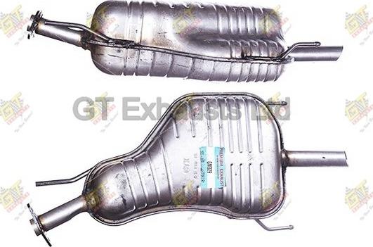 GT Exhausts GGM329 - Глушник вихлопних газів кінцевий autocars.com.ua