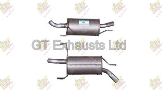 GT Exhausts GGM436 - Глушник вихлопних газів кінцевий autocars.com.ua