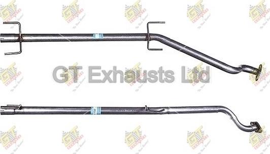 GT Exhausts GGM489 - Середній глушник вихлопних газів autocars.com.ua