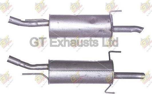 GT Exhausts GGM495 - Глушник вихлопних газів кінцевий autocars.com.ua