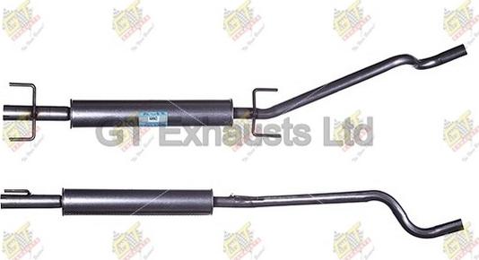 GT Exhausts GGM496 - Середній глушник вихлопних газів autocars.com.ua