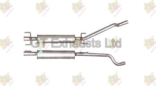 GT Exhausts GGM589 - Середній глушник вихлопних газів autocars.com.ua