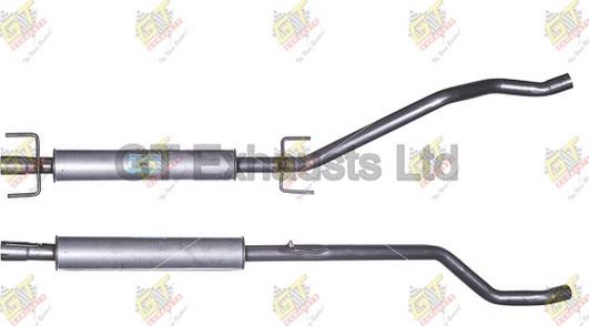 GT Exhausts GGM595 - Середній глушник вихлопних газів autocars.com.ua