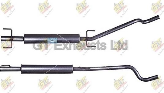 GT Exhausts GGM597 - Середній глушник вихлопних газів autocars.com.ua