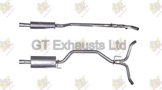 GT Exhausts GGM653 - Середній глушник вихлопних газів autocars.com.ua