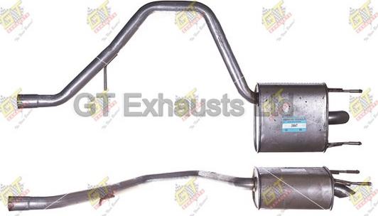 GT Exhausts GGM713 - Глушник вихлопних газів кінцевий autocars.com.ua