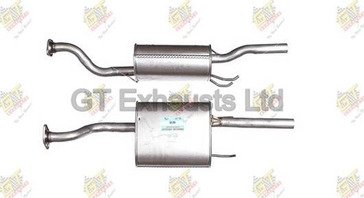 GT Exhausts GHA168 - Глушник вихлопних газів кінцевий autocars.com.ua