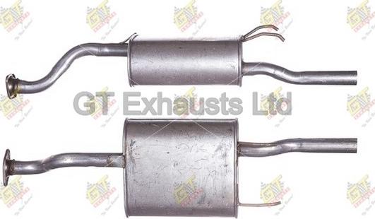 GT Exhausts GHA224 - Глушник вихлопних газів кінцевий autocars.com.ua