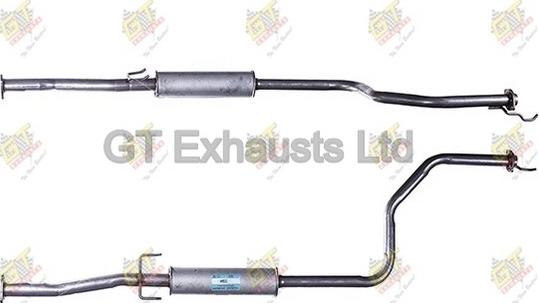 GT Exhausts GHA237 - Середній глушник вихлопних газів autocars.com.ua