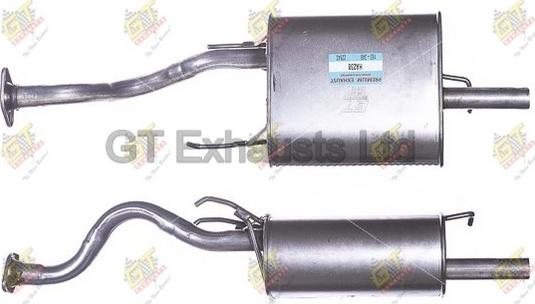 GT Exhausts GHA238 - Глушник вихлопних газів кінцевий autocars.com.ua