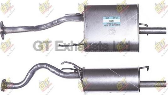 GT Exhausts GHA241 - Глушник вихлопних газів кінцевий autocars.com.ua