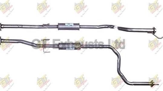 GT Exhausts GHA242 - Середній глушник вихлопних газів autocars.com.ua