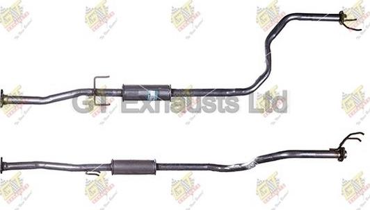 GT Exhausts GHA248 - Середній глушник вихлопних газів autocars.com.ua