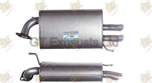 GT Exhausts GHA290 - Глушник вихлопних газів кінцевий autocars.com.ua