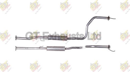 GT Exhausts GHA301 - Середній глушник вихлопних газів autocars.com.ua