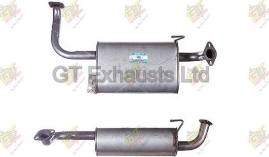GT Exhausts GIZ026 - Середній глушник вихлопних газів autocars.com.ua
