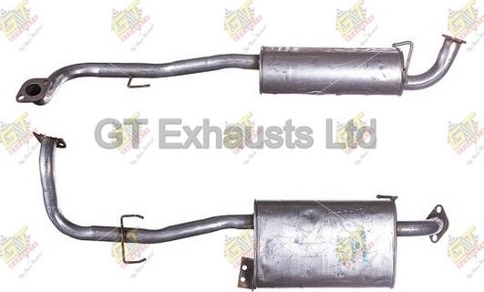 GT Exhausts GIZ027 - Середній глушник вихлопних газів autocars.com.ua