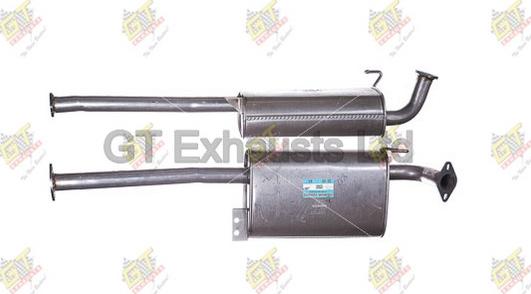 GT Exhausts GIZ032 - Середній глушник вихлопних газів autocars.com.ua