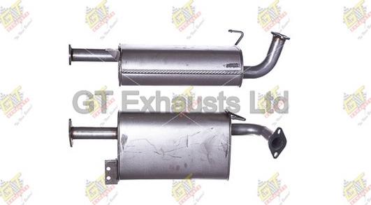 GT Exhausts GIZ035 - Середній глушник вихлопних газів autocars.com.ua