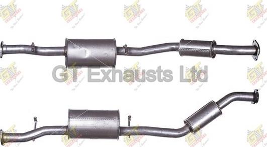 GT Exhausts GLR142 - Середній глушник вихлопних газів autocars.com.ua