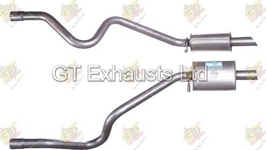 GT Exhausts GLR154 - Глушник вихлопних газів кінцевий autocars.com.ua