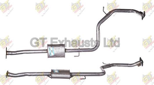 GT Exhausts GMA234 - Середній глушник вихлопних газів autocars.com.ua