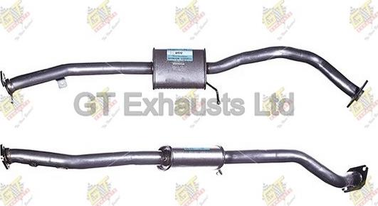 GT Exhausts GMA345 - Середній глушник вихлопних газів autocars.com.ua