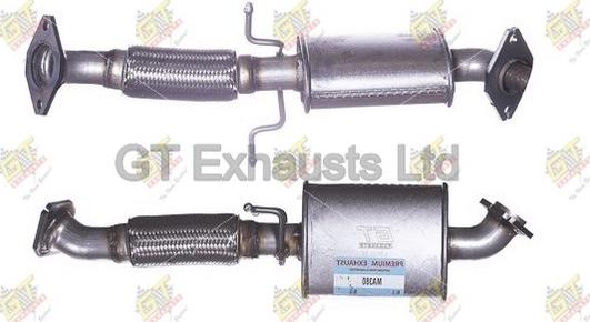 GT Exhausts GMA380 - Середній глушник вихлопних газів autocars.com.ua