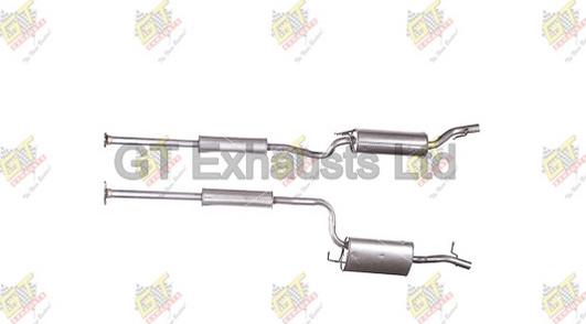 GT Exhausts GMA419 - Середній глушник вихлопних газів autocars.com.ua