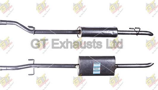 GT Exhausts GMC135 - Середній глушник вихлопних газів autocars.com.ua